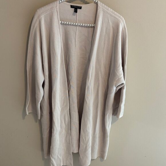 Eileen fisher Women's Beige Open-Front Cardigan size 2x - Picture 1 of 5